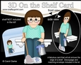 3D On the Shelf Card Kit - Scrub-a-Dub-Dub Cleaner Suzan has a bucket & Mop