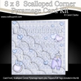 8 x 8 Congratulations on the Birth of Your New Baby Boy Scalloped Corner Kit