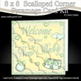 8 x 8 Welcome to your New Baby Scalloped Corner Kit
