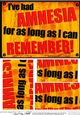 A5 Ive had amnesia for as long as I can remember! Fun Novelty Senior Moment Saying Pyramage Topper