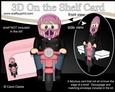 3D On the Shelf Card Kit - Older Lady Suzen Rides her Motorbike