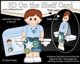 3D On the Shelf Card Kit - Cute Little Boy Tomas has a Fidget Spinner