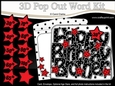 3D Happy Birthday BROTHER Stars with Ages 30 to 100 Pop Out Word Card