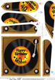 40th Birthday Record Fan Pyramage Topper