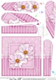 A Touch of Elegance Flowers Pearls and Lace Fan Pyramage Topper