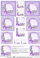 Pretty Bluebells on Lace Pyramage sheet