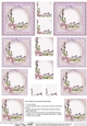 Pretty Bluebells on Lace Pyramage sheet