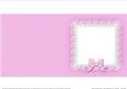 Square Pearls and Lace Card Front or Insert