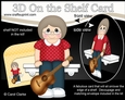 3D On the Shelf Card Kit - Older Lady Adrianne plays the Guitar