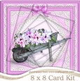 8 x 8 Flower Filled Wheelbarrow Twisted Tunnel Card Kit