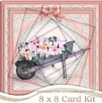 8 x 8 Flower Filled Wheelbarrow Twisted Tunnel Card Kit