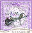 8 x 8 Flower Filled Wheelbarrow Twisted Tunnel Card Kit