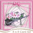 8 x 8 Flower Filled Wheelbarrow Twisted Tunnel Card Kit