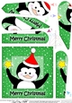 Cute Little Christmas Penguin Fan Pyramage Topper