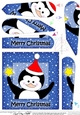 Cute Little Christmas Penguin Fan Pyramage Topper