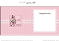 Birthday Butterflies, Flowers & Pearls Birdcage square landscape insert