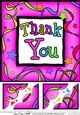 8 x 8 Thank You Scalloped corner Topper