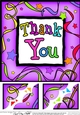 8 x 8 Thank You Scalloped corner Topper
