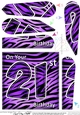 Fun Zebra Striped 21st Birthday Fan Pyramage Topper