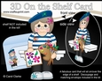3D On the Shelf Card Kit - Little Artist Margaux is painting En Plein Air