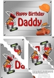5x7 Handyman Tools Happy Birthday DADDY Scallop Corner