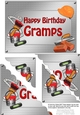 5x7 Handyman Tools Happy Birthday GRAMPS Scallop Corner