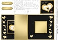 Elegant Hearts No-Hole Fold Back Card