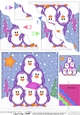 Christmas Penguin Tree Felties Wavy Corner side stacker Topper