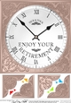 8 x 8 Retirement Clock Scalloped corner Topper