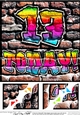 8 x 8 Graffiti 13 TODAY! Scalloped corner Topper
