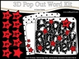 3D Happy Birthday NEPHEW Stars with Ages 5 to 13 Pop Out Word Card
