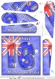 Flying the Flag AUSTRALIA 16th Birthday Fan Pyramage Topper