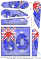 Flying the Flag AUSTRALIA 60th Birthday Fan Pyramage Topper