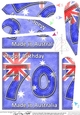 Flying the Flag AUSTRALIA 70th Birthday Fan Pyramage Topper