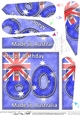 Flying the Flag AUSTRALIA 80th Birthday Fan Pyramage Topper