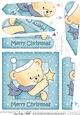Cute Hunney Bear Robert has a Christmas Star - Fan Pyramage Topper