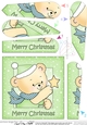 Cute Hunney Bear Robert has a Christmas Star - Fan Pyramage Topper