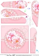 A Touch of Elegance Roses Pearls and Lace Fan Pyramage Topper