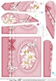 A Touch of Elegance Butterflies, Flowers Pearls and Lace Fan Pyramage Topper
