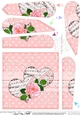 A Touch of Elegance Hearts, Roses Pearls and Lace Fan Pyramage Topper