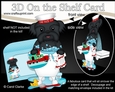 3D On the Shelf Card Kit - Bathtub Buddies - Little Shih Tzu Dog Bo has a Bubble Bath