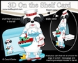 3D On the Shelf Card Kit - Bathtub Buddies - Little Shih Tzu Dog Duke has a Bubble Bath