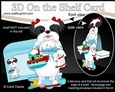 3D On the Shelf Card Kit - Bathtub Buddies - Little Shih Tzu Dog Daisy has a Bubble Bath
