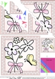 Flowers and Butterfly Scalloped Corner Stacker