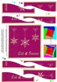 Christmas Let it Snow Snowflakes Wavy Spiral Side Stacker