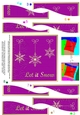 Christmas Let it Snow Snowflakes Wavy Spiral Side Stacker