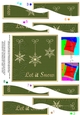Christmas Let it Snow Snowflakes Wavy Spiral Side Stacker