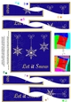 Christmas Let it Snow Snowflakes Wavy Spiral Side Stacker