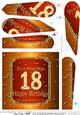 18th Birthday SON Beer Label Fan Pyramage Topper