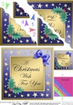Elegant Christmas Greetings Scallop Corner side stacker Topper